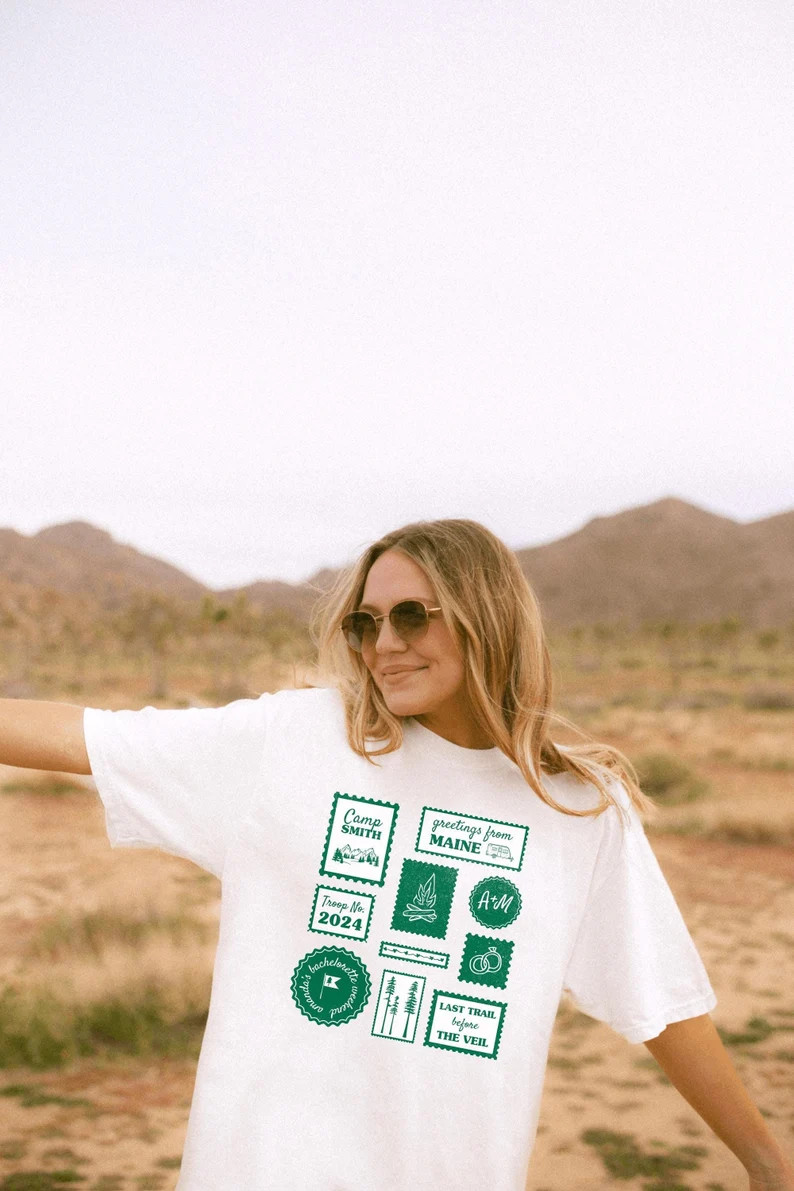 Camp Bachelorette Comfort Colors Bachelorette T-shirt, Last Trail Before the Veil Shirts, Camping... | Etsy (US)