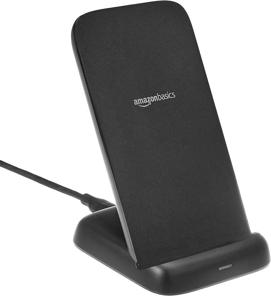 Amazon Basics 10W Qi Certified Wireless Charging Stand (iPhone 16/15/14/13/12/11/X, Samsung, and ... | Amazon (US)