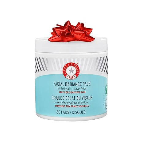 First Aid Beauty - Facial Radiance Pads with Glycolic & Lactic Acids, Daily Exfoliating Pads with... | Amazon (US)