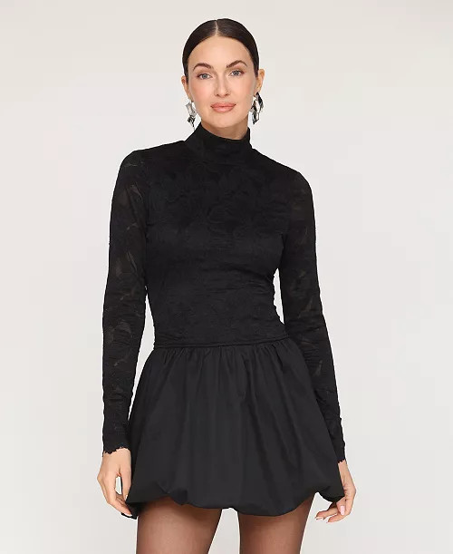 Women's Bubble Hem Mini Dress | Macy's