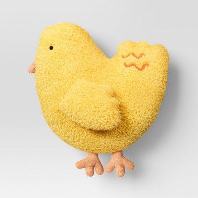 Shaped Chicken Easter Throw Pillow Yellow - Room Essentials™ | Target