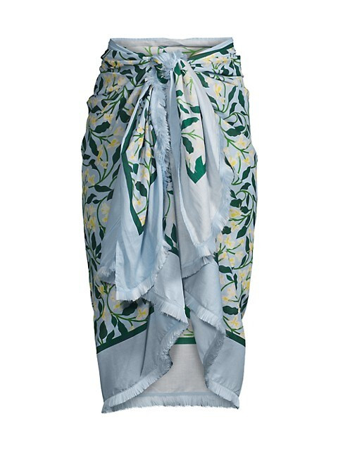 Alegria Orchid Floral-Print Cotton Pareo | Saks Fifth Avenue