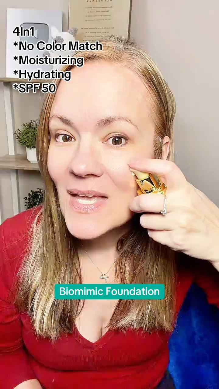 Biomimic 4-in-1 Foundation Review: Color-Adapting Tinted Moisturizer with SPF! #LTKBeauty #LTKSelfcare #LTKSaleAlert 

 