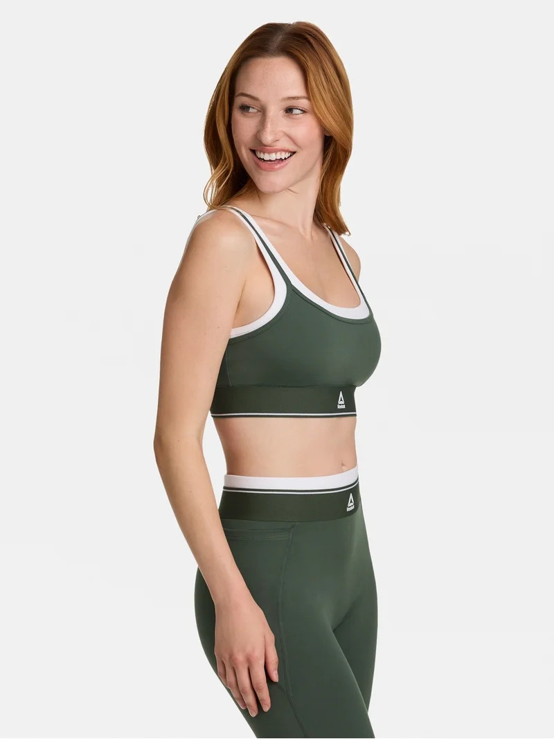 Reebok Women's Horizon Layered Bra Tank with Removable Cups, Sizes XS-XXXL | Walmart (US)