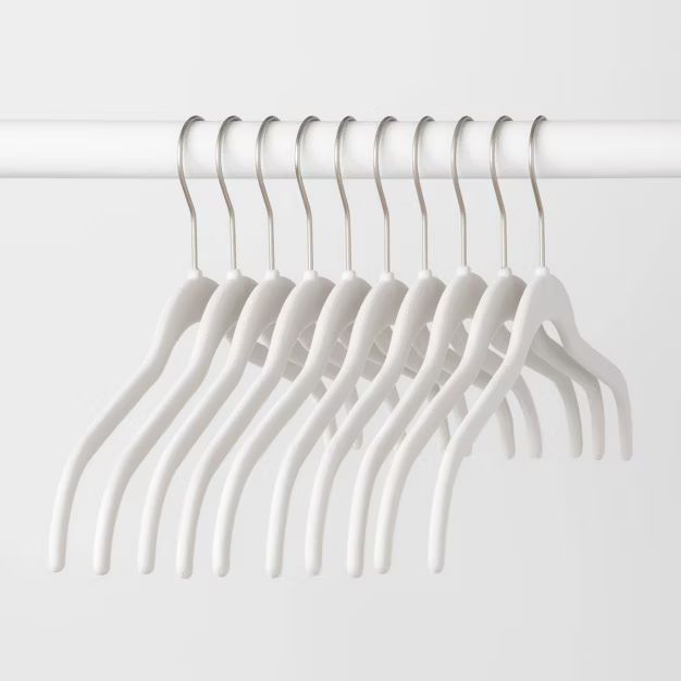 10pk Shirt Flocked Hangers - Brightroom™ | Target