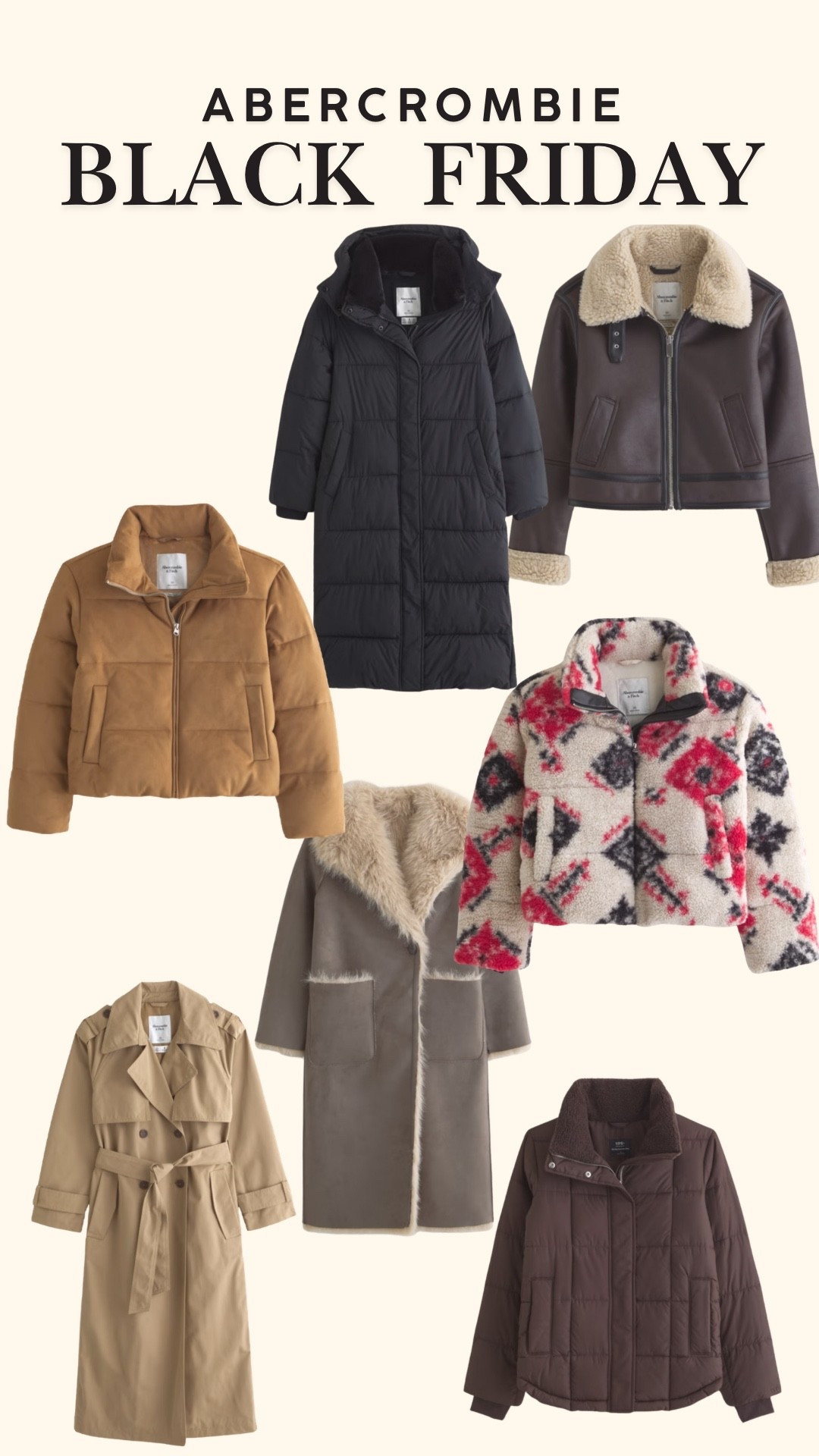 Black Friday at Abercrombie! Jackets & coats 

#LTKGiftGuide #LTKCyberWeek #LTKHoliday