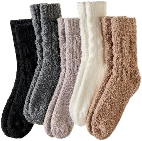 WEVIAS Womens Fuzzy Socks Slipper Fluffy Comfy Cozy Winter Soft Warm Fleece Cabin Plush Sleep Soc... | Amazon (US)