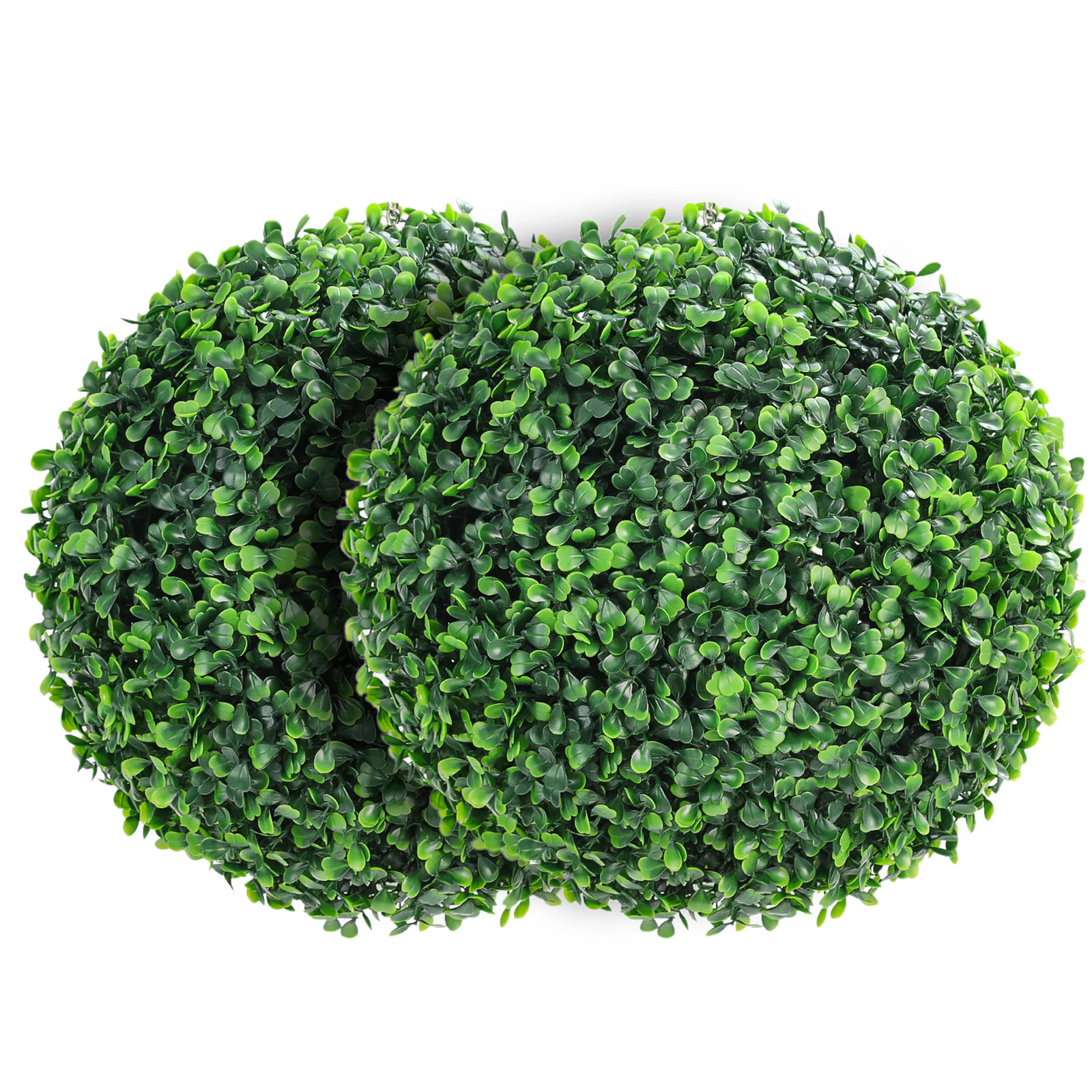 Der Rose 2 Pcs 15 Inch Artificial Plant Topiary Balls Outdoor Faux Boxwood Balls Fake Green Plants Decorative Spheres for Front Porch Balcony Garden | Lowe's