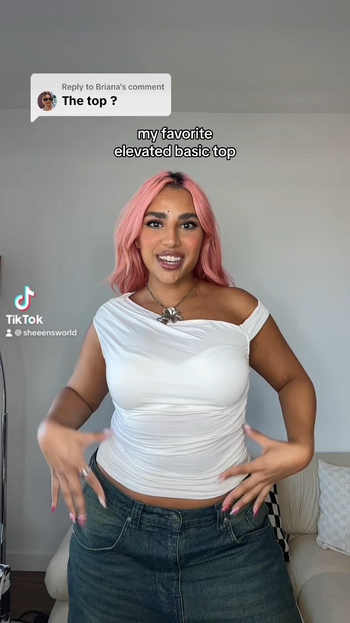 MY FAVORITE ELEVATED BASIC TOP🤍

I’m wearing size US 10 in white & US 8 in black. It’s a pretty stretchy shirt!! 

#LTKmidsize #LTKstyletip #LTKfindsunder50