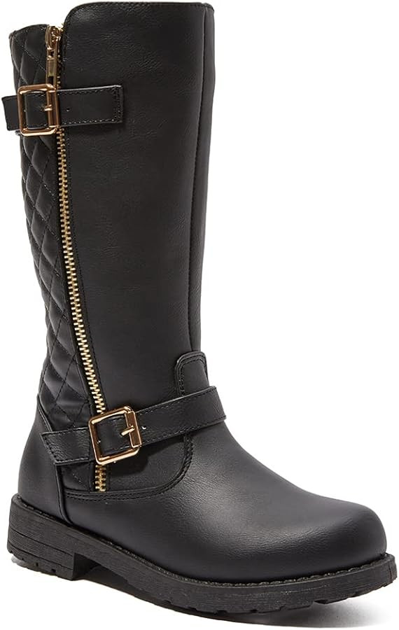 FabKids Girls Knee High Boots Fall Boots Winter Snow Tall Boot Dress Shoes For Toddler Little Kid... | Amazon (US)