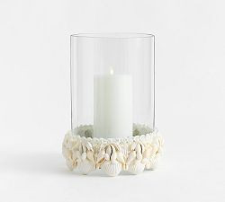 Mira Shell Hurricane Candle Holder | Pottery Barn (US)