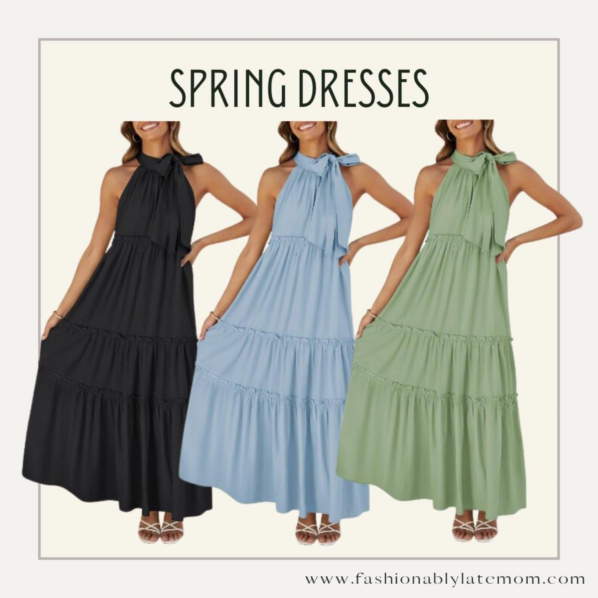 Spring fashion! 
Fashionablylatemom 
Dresses 
Amazon find 
Amazon fashion 

#LTKstyletip #LTKSpringSale
