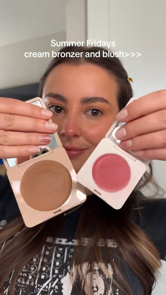 Summer Fridays bronze butter balm and blush balm are the best summer makeup duo! Super easy to apply and looks beautiful on the skin @summerfridays 💘 #makeup #summerfridays #creambronzer #blush

#LTKBeauty