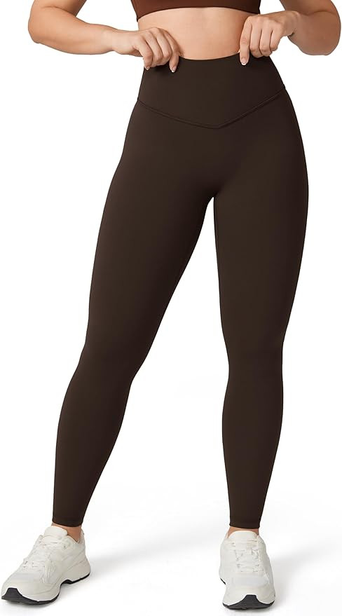 Hugcurve No Front Seam Full Length High Waisted Workout Leggings for Women Buttery Yoga Pants Ath... | Amazon (US)