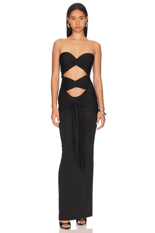 NBD Charlotte Strapless Gown in Black from Revolve.com | Revolve Clothing (Global)