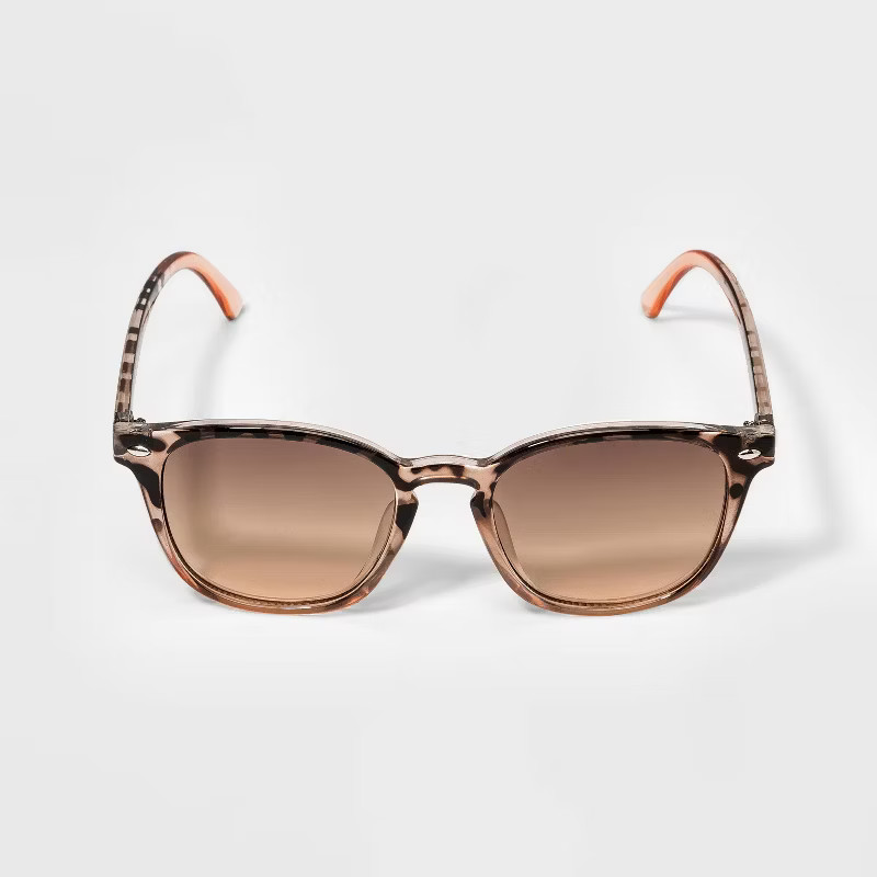 Kids' Square Sunglasses - art class™ Brown | Target