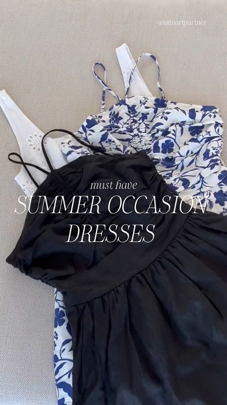 Must have summer occasion dresses 🤍 I’m so impressed with the quality of these summer dresses - they are thick, double lined and have pockets 🤩

Summer dress, summer event dress, wedding guest dress, summer wedding guest dress, blue floral dress, blue and white floral dress, Walmart, Walmart fashion, bridal shower dress, vacation outfit, Christine Andrew 
@Walmartfashion #WalmartFashion #WalmartPartner 

#LTKParties #LTKWedding #LTKVideo