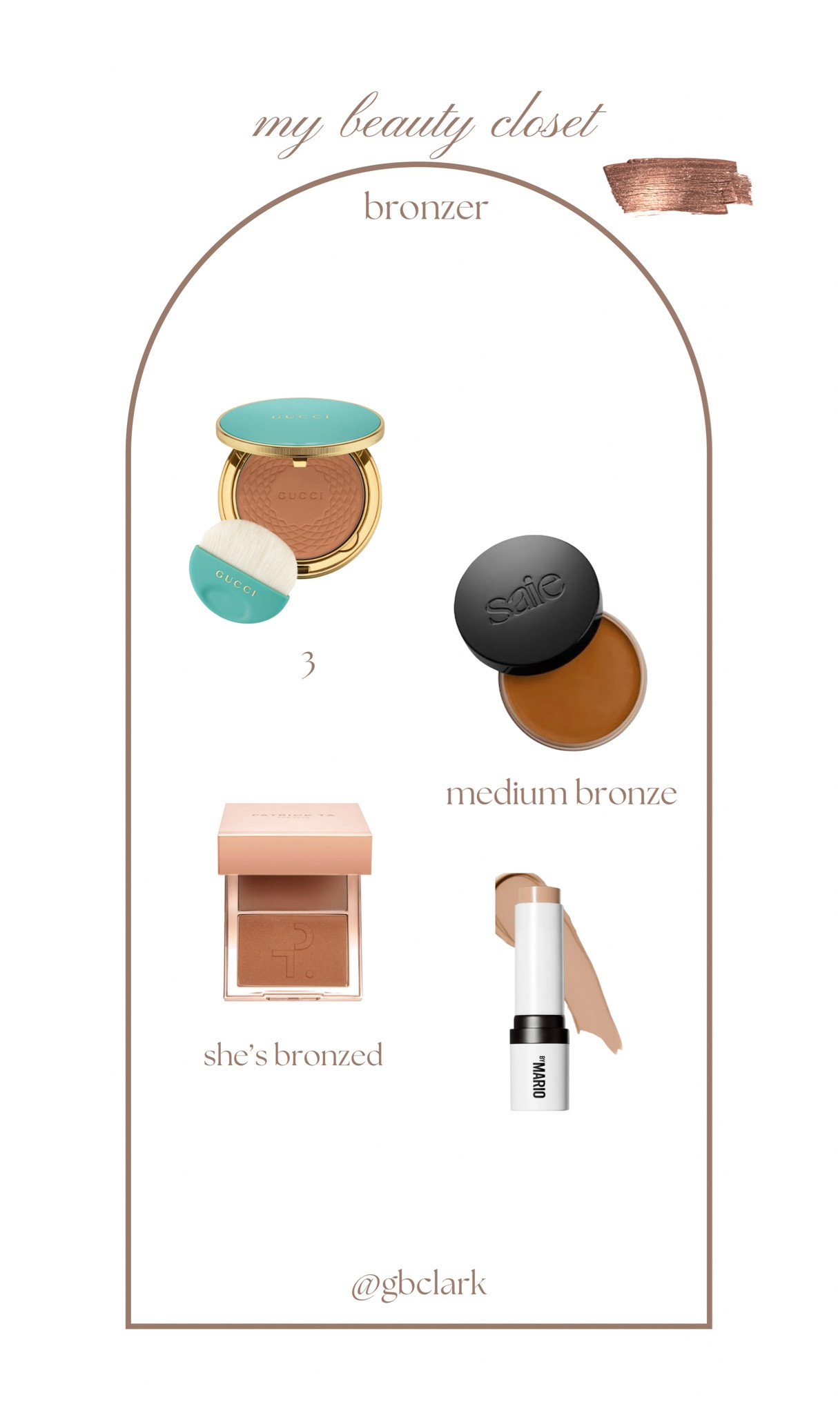 My beauty closet: bronzers ⭐️

#sephorasale 

#LTKSaleAlert #LTKBeauty #LTKGiftGuide