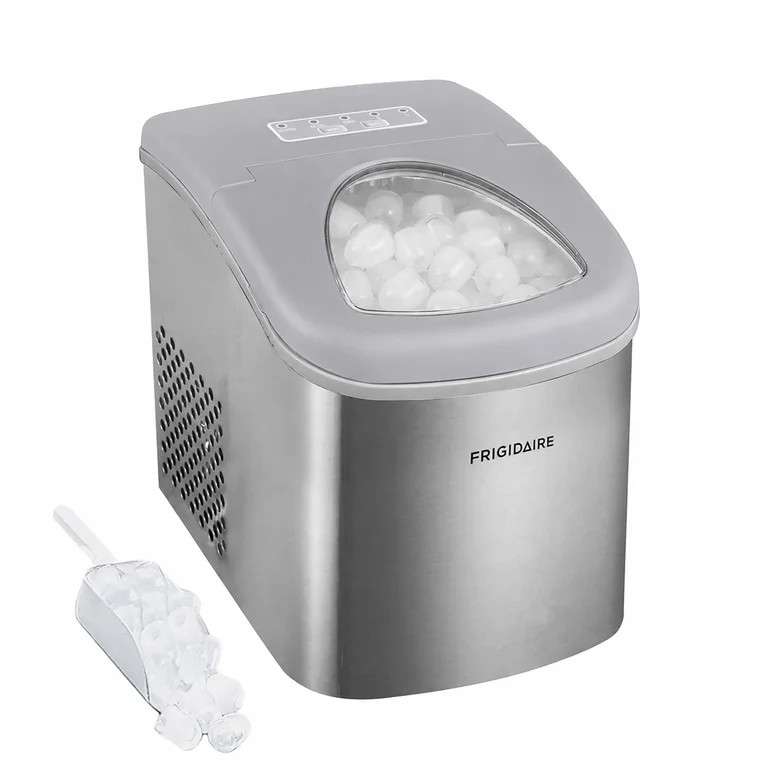 Frigidaire 26 lb Bullet Ice Maker Stainless Steel - compact, high-capacity icemaker producing bul... | Walmart (US)