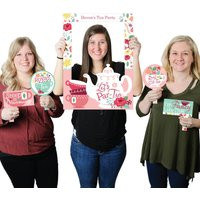 Floral Let's Par-Tea - Personalized Garden Tea Party Selfie Photo Booth Picture Frame & Props Printe | Etsy (US)