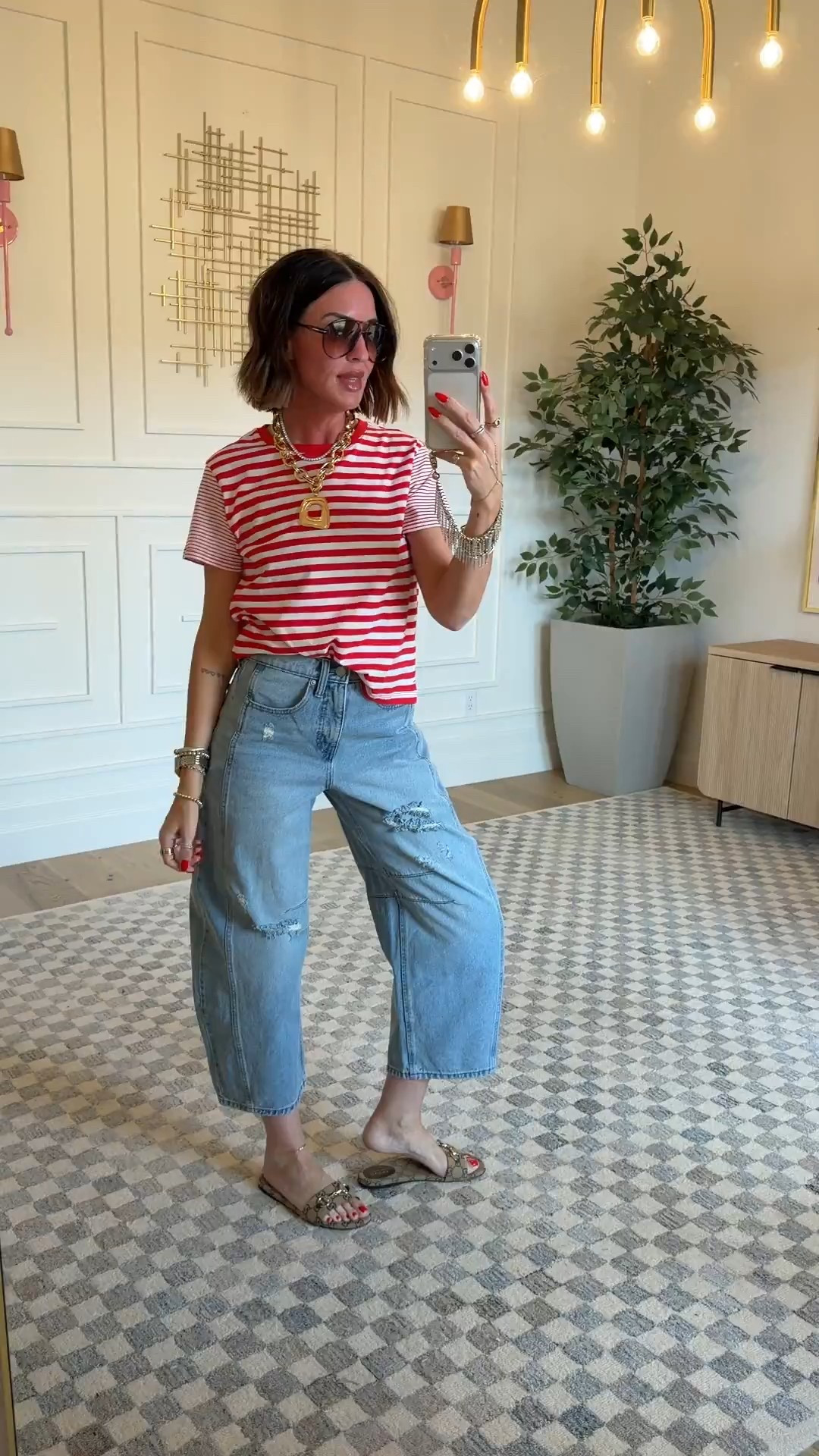 Walmart barrel leg denim - size 4
Shirt - size S
Shoes - run tts 



#LTKSeasonal #LTKootd #LTKmomlife