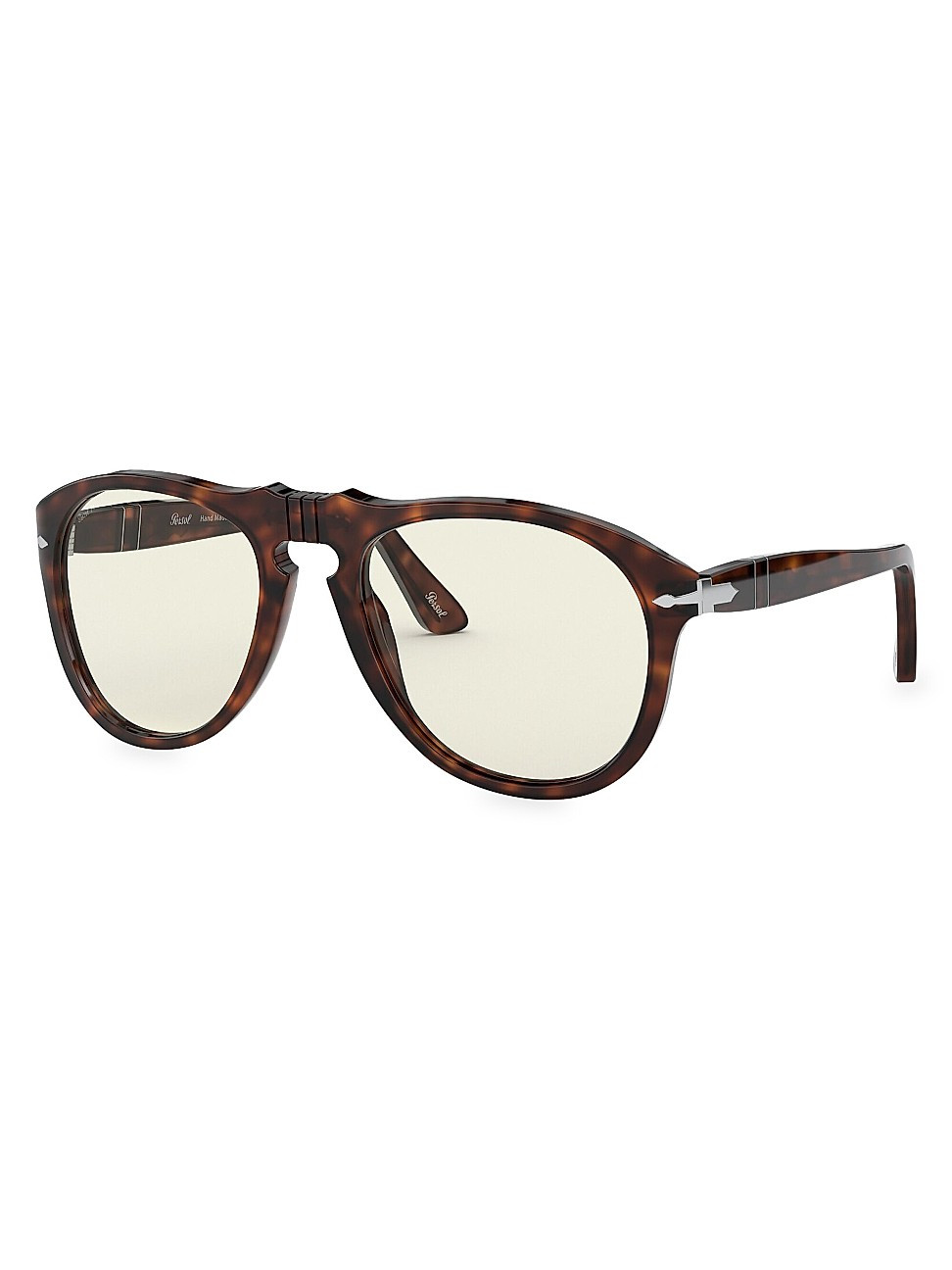 Persol Men's 55MM Round Sunglasses - Havana | Saks Fifth Avenue