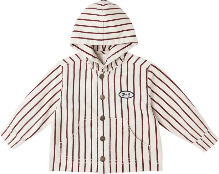 Rylee + Cru Sammy Stripe Hooded Workwear Jacket | Nordstrom | Nordstrom