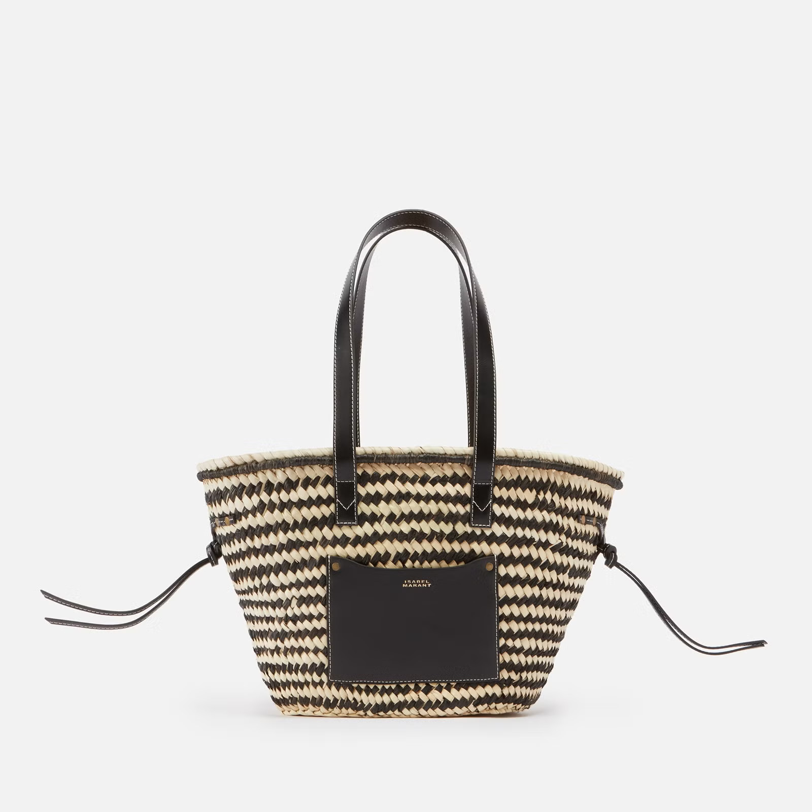 Isabel Marant Cadix Straw and Leather Shoulder Bag | Coggles | Coggles (Global)