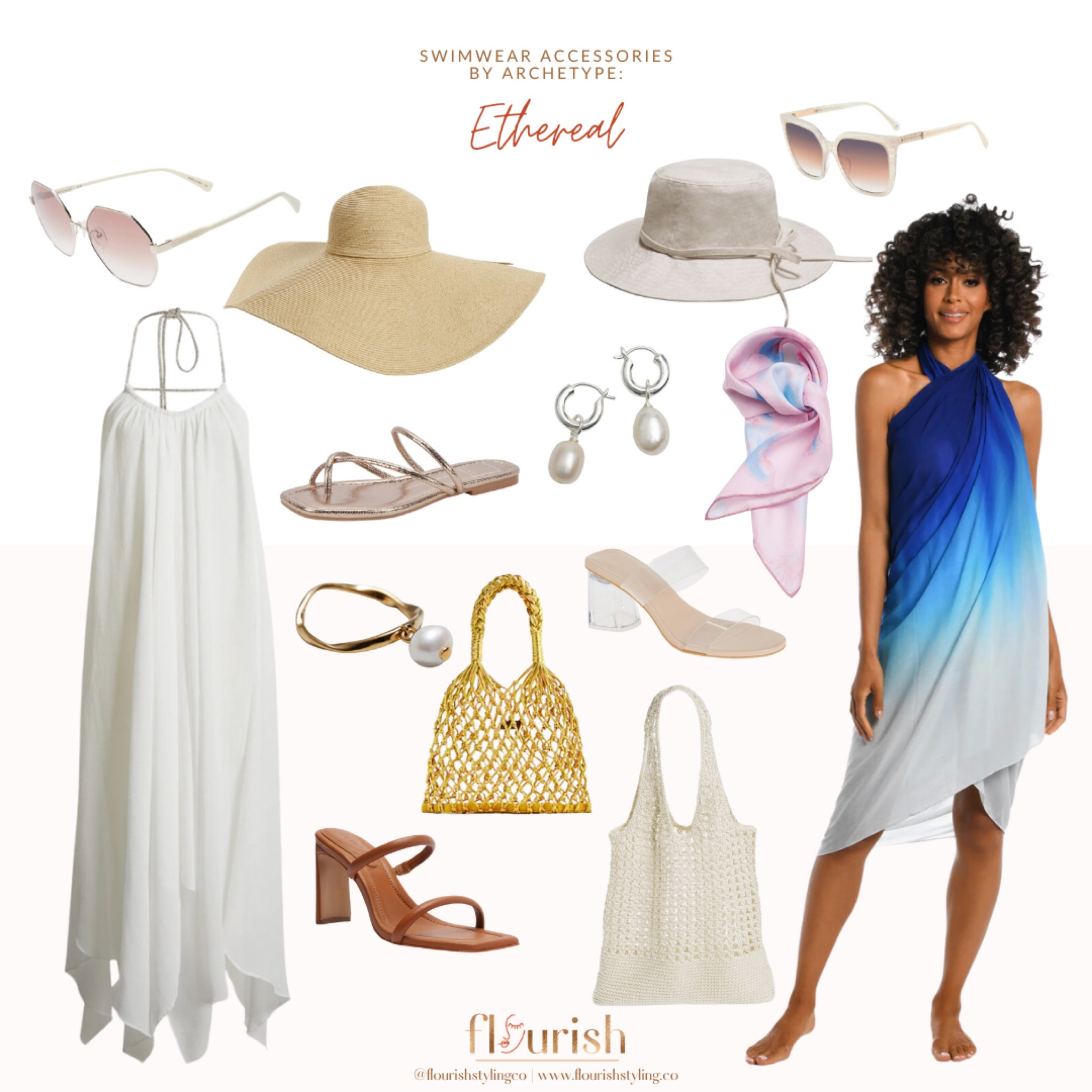 Are you an Ethereal Style Archetype? Check out this round up of swimwear accessories that fit the bill for your personal style! 
#ethereal #summer #etherealstyle

#LTKSwim #LTKSeasonal #LTKStyleTip