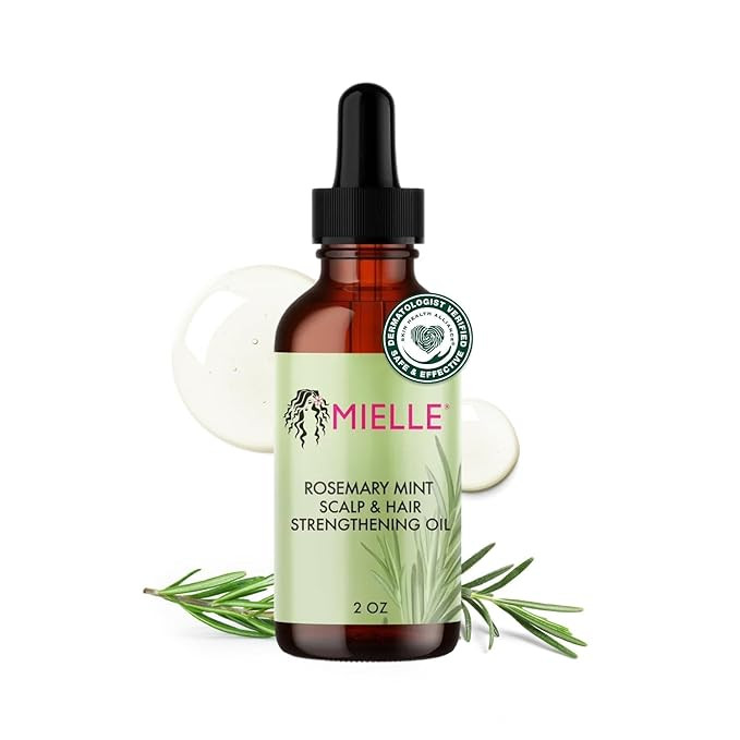 Mielle Organics Rosemary & Mint Hair Oil - Strengthening Biotin Oil Infused Frizzy & Damaged Hair... | Amazon (US)