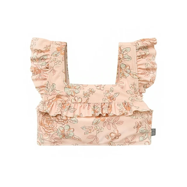 Modern Moments by Gerber Toddler Girl Swimsuit with Ruffles, Sizes 12M - 5T - Walmart.com | Walmart (US)