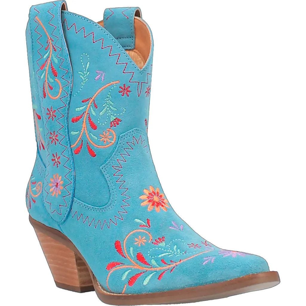Dingo Sugar Bug Embroidered Western Boot in Blue at Nordstrom Rack, Size 8.5 | Nordstrom Rack