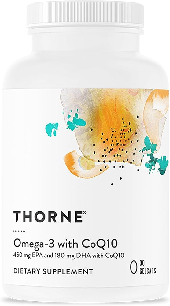 THORNE - Omega-3 with CoQ10 - Omega-3 Fatty Acids Supplement with CoQ10 - EPA and DHA - 90 Gelcap... | Amazon (US)