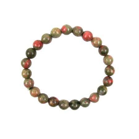 Natural Unakite Jasper Gemstone Beaded Chakra Energy Cleansing Bracelet Holistic Reiki Stone Jewelry | Walmart (US)