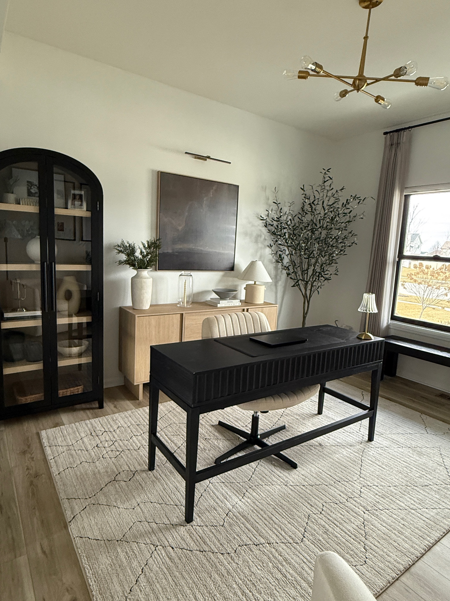 Home office - desk is from Target. The online pictures make the desk look more grey but it’s black in person
Home refresh, office decor

#LTKHome