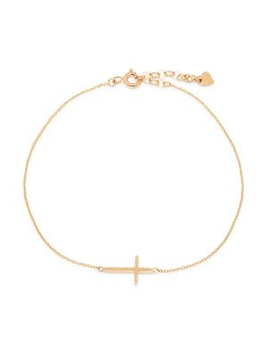 Saks Fifth Avenue ​14K Yellow Gold Cross Bracelet on SALE | Saks OFF 5TH | Saks Fifth Avenue OFF 5TH
