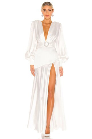 Bronx and Banco Carmen Bridal Gown in White from Revolve.com | Revolve Clothing (Global)
