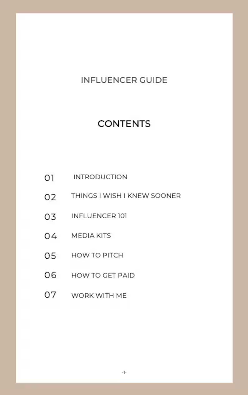 Influencer Starter Guide Influencer Tips how to Become A - Etsy | Etsy (US)