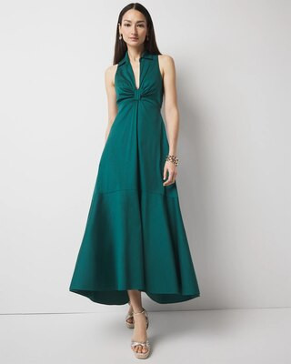 Cut-Out Collared Dress | White House Black Market