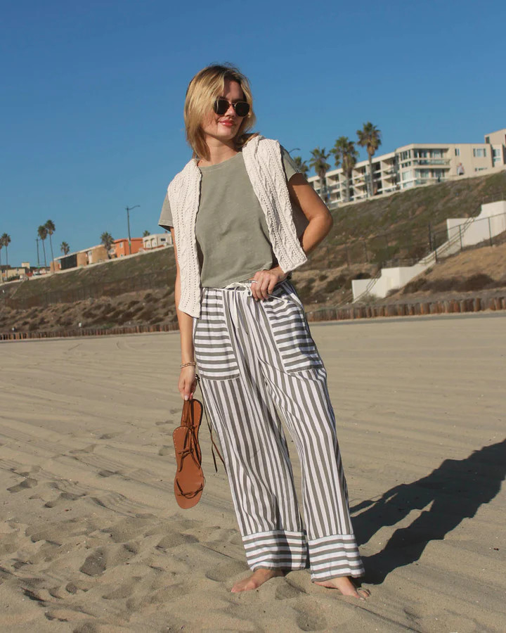 Ella Contrast Stripe Pant | Splendid