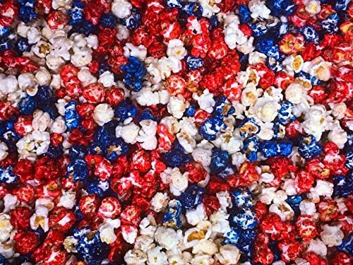 Patriotic Red White Blue Gourmet Popcorn Pick Your Size (16 oz) | Amazon (US)