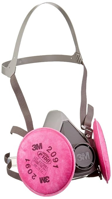 3M(TM) Half Facepiece Respirator Assembly 6291/07002(AAD), Medium, with 3M(TM) Particulate Filter... | Amazon (US)