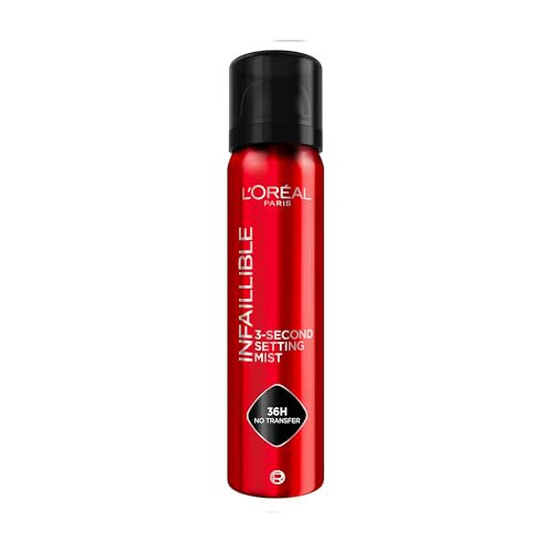 L'Oréal Paris Setting Spray, Infallible 3-Second Makeup Setting Spray Mist for Face, Up To 36 Hour Makeup Wear, Fixing Spray, Waterproof and Sweatproof, Transfer-proof and Non-sticky 75ml | Amazon (UK)