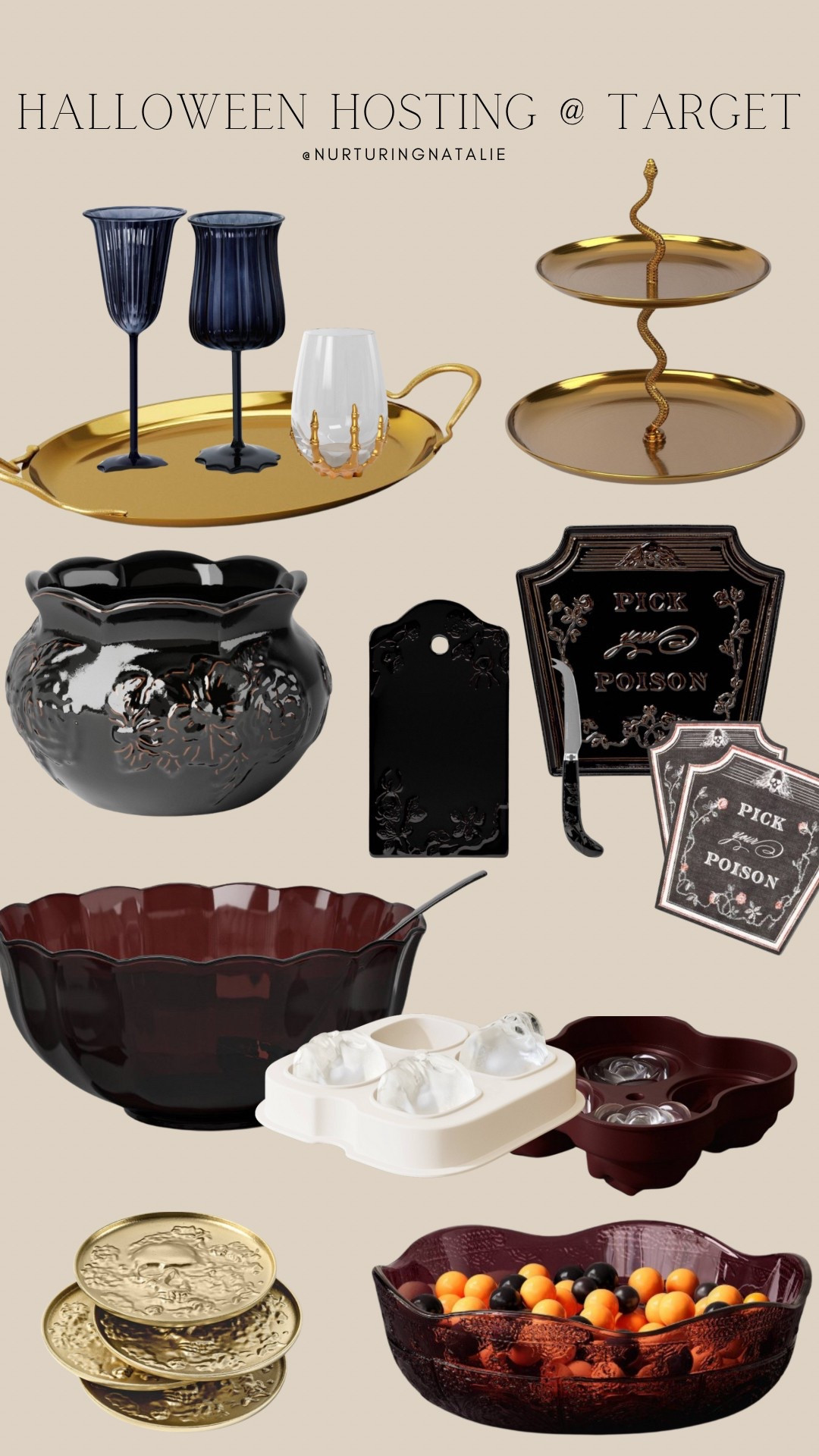Halloween hosting items recently launched at Target. These are beautiful elevated pieces perfect for a dinner party or simply impressing your guests for a Halloween party or gathering 

#LTKParties #LTKHome #LTKSeasonal