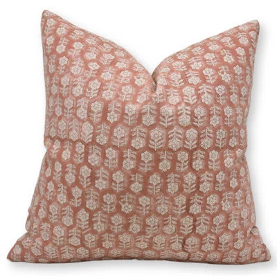 Floral Cotton Indoor/Outdoor Pillow Cover | Wayfair North America