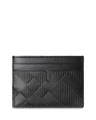 Burberry Embossed Check Card Case  | Bloomingdale's Men | Bloomingdale's (US)