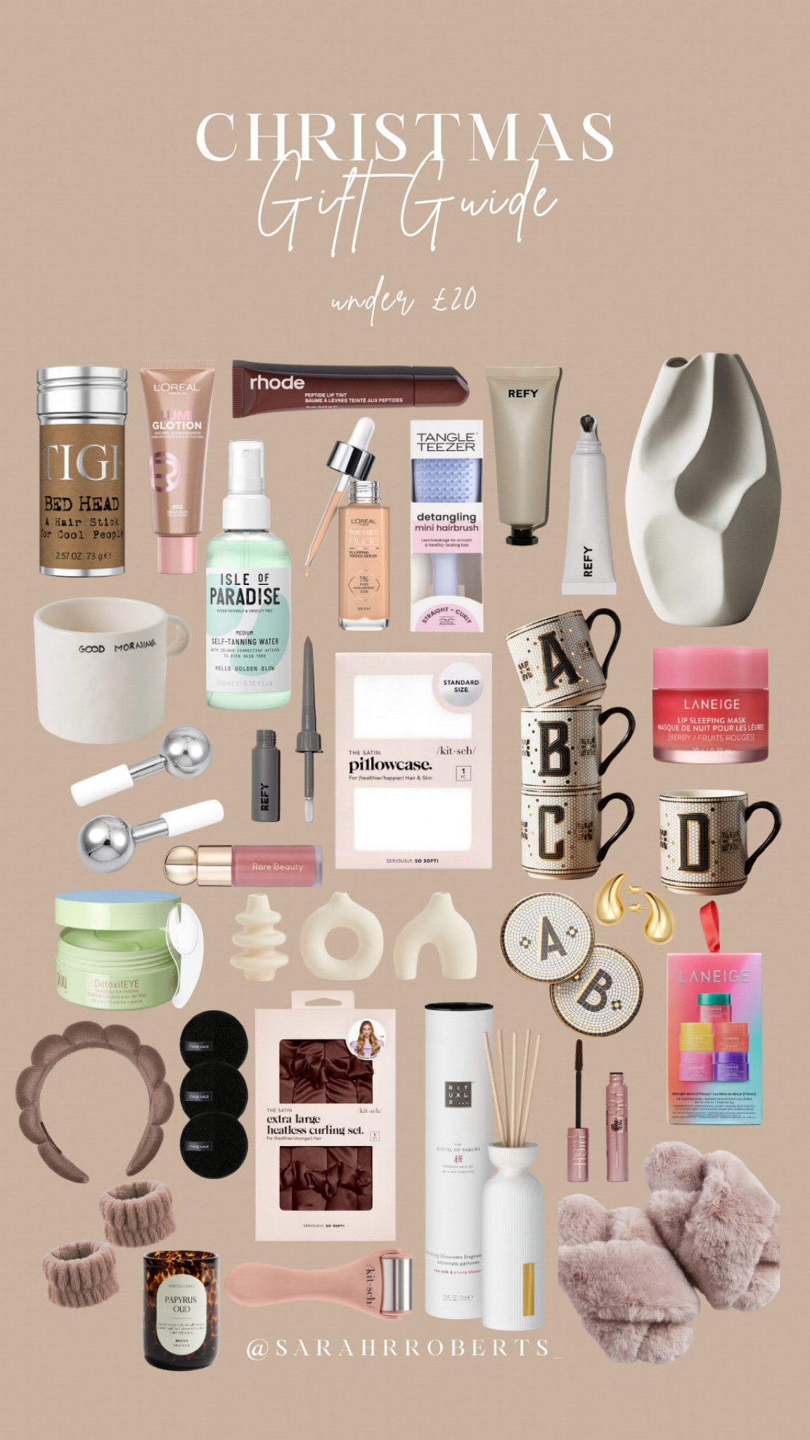 CHRISTMAS GIFT GUIDES UNDER £20 🎁✨

My code for Look Fantastic is SARAHROBERTSLF for more money off!

#LTKgiftguide