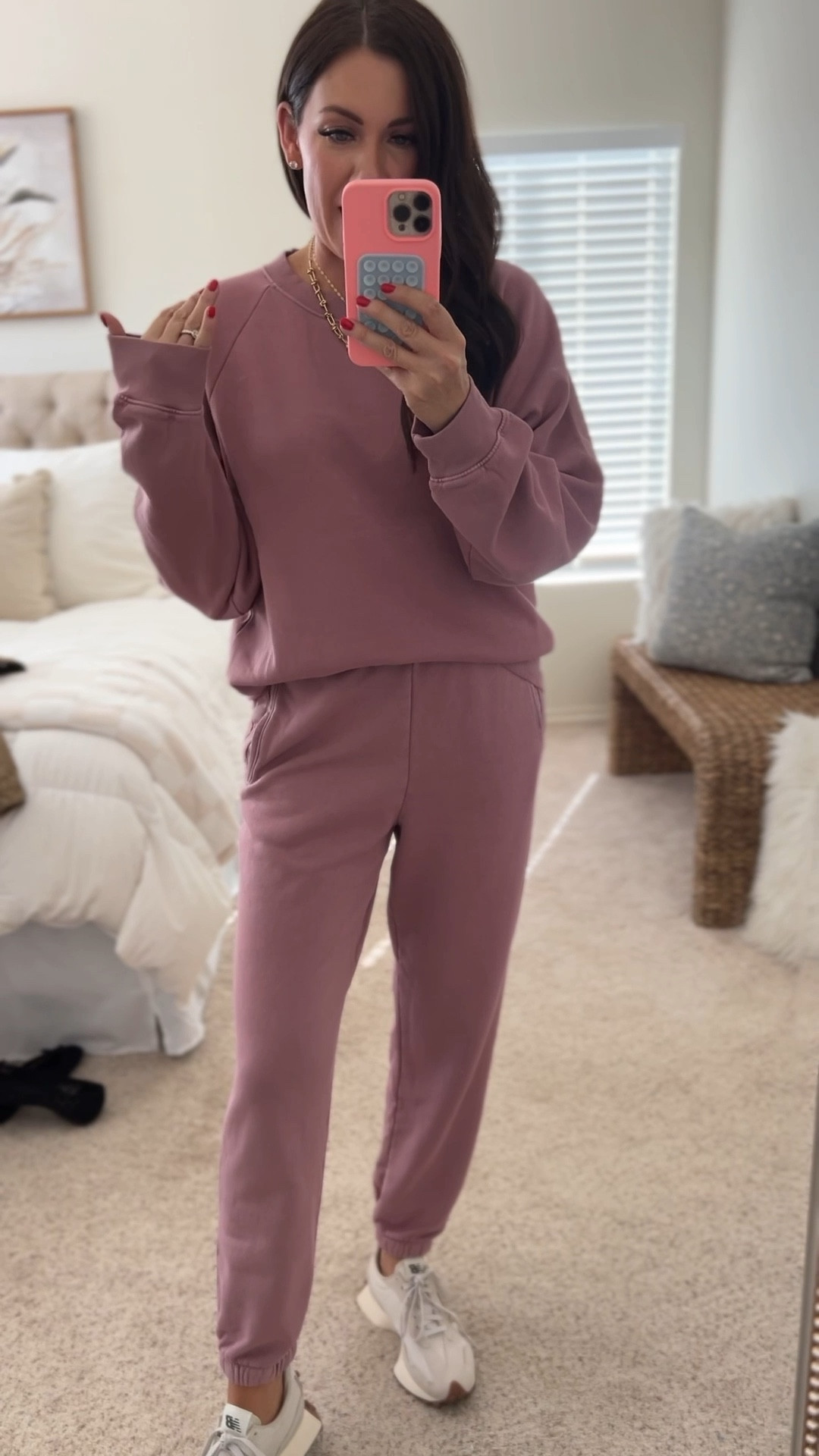 Gap matching sets on mega sale in this mauve color with the code: MORE at checkout making them only $21 each!
Small joggers
Medium pullover
Lightly fleece lined + so cozy! You’ll reach for these sets non-stop this fall!

#LTKFindsUnder50 #LTKSeasonal #LTKSaleAlert