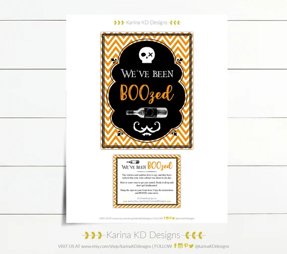 Halloween "We've been Boozed" (2019) | Etsy (US)