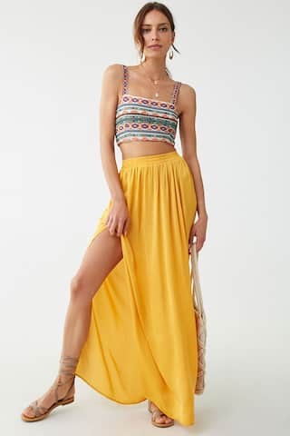 Satin Maxi Skirt | Forever 21 (US)